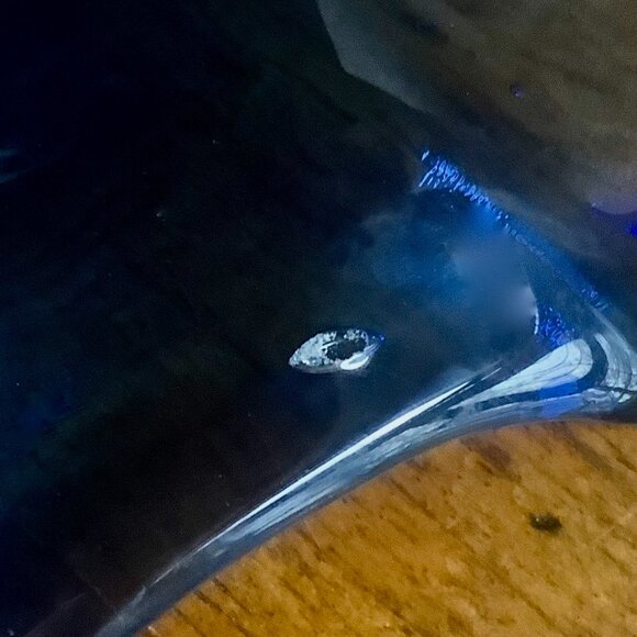 Set of Candleholders Cobalt Blue Glass Small - Picture 10 of 10